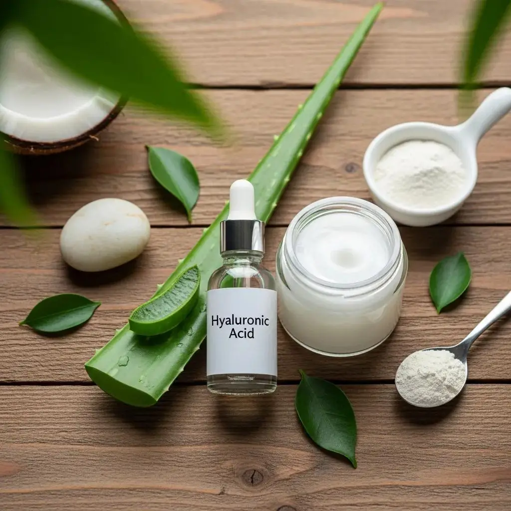 Aloe vera, coconut oil and other organic ingredients used in hydrating facials