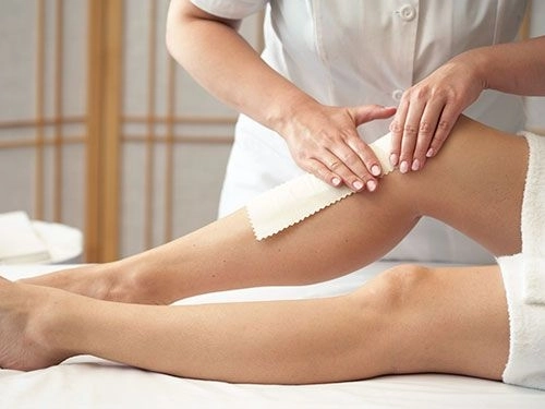 Smooth body waxing hair removal treatment