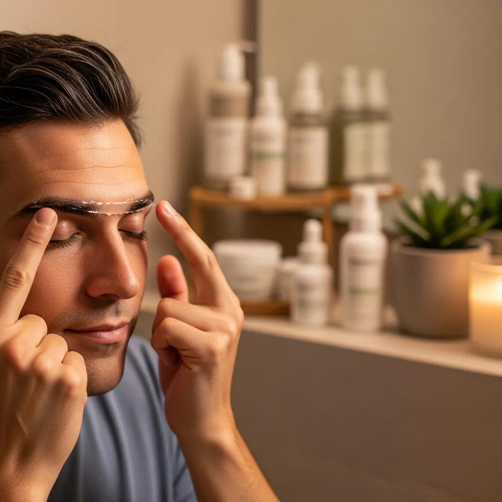 Threading tools and calming aftercare products used at Brooklyn Brow — precision and client comfort emphasized