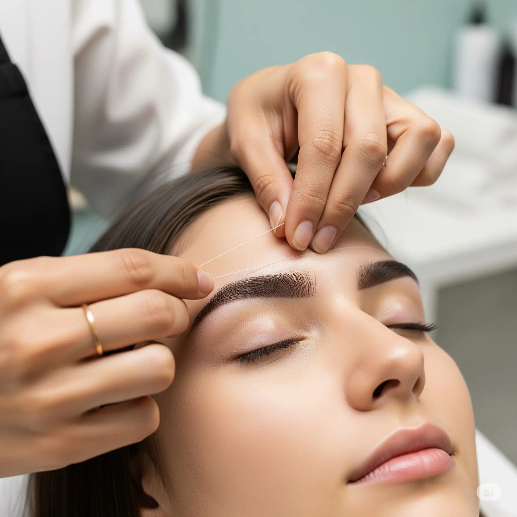 Professional beauty services at Brooklyn Brows featuring eyebrow threading, tinting, and body waxing treatments.