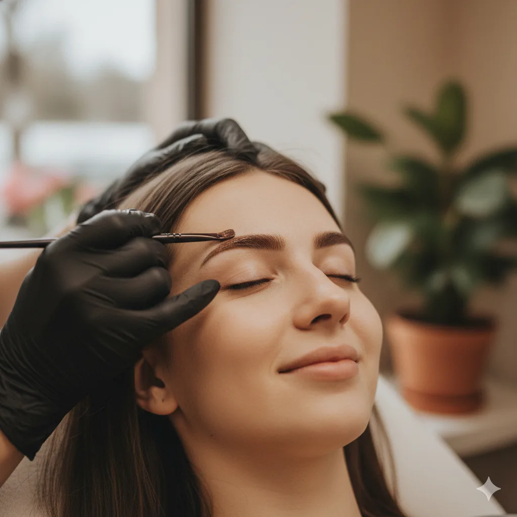Brooklyn Brows threading process