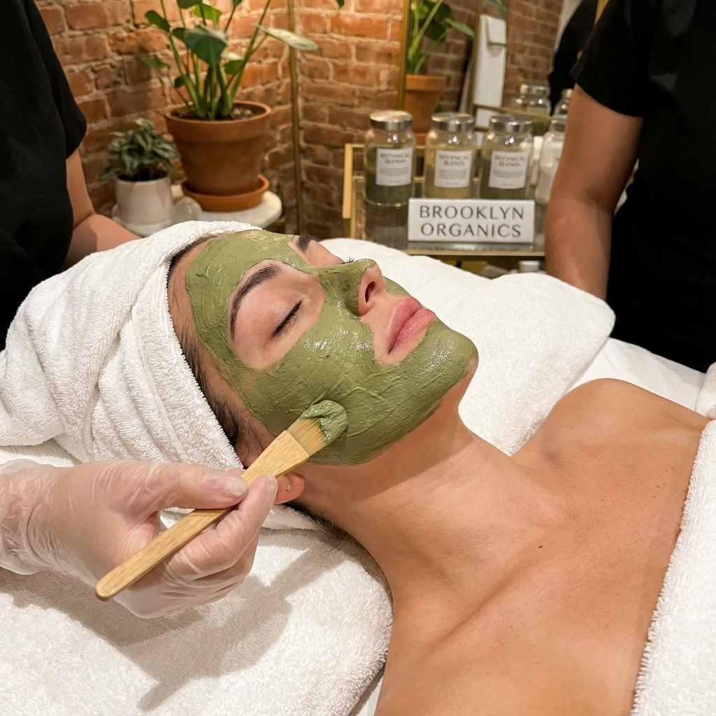 Eyebrow threading service at Brooklyn Brows showcasing professional beauty treatments and client satisfaction.